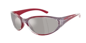 Arnette AN4368 RAVEN 0AN4368 style-color 30376G Flashcoat Red / Light Grey Mirror Silver Lens