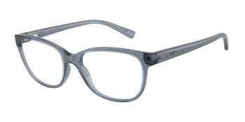 Armani Exchange AX3037 style-color 8410 Shiny Transparent Blue