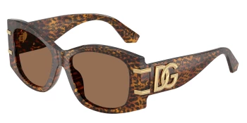 Dolce & Gabbana DG4501 style-color 347073 Leo Transparent / Dark Brown Lens