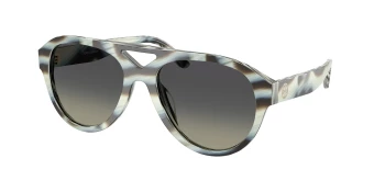 Tory Burch TY7233U style-color 194211 Blue Ivory Horn / Light Grey Gradient Dark Grey Lens