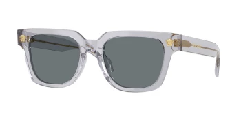 Versace VE4510U style-color 530580 Transparent Grey / Dark Blue Lens