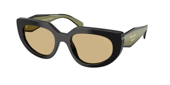 Prada PR D02S style-color 03K10R Black / Yellow Lens