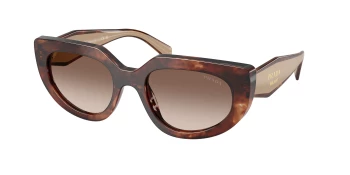 Prada PR D02S style-color 00K10S Caramel Tortoise / Brown Gradient Lens