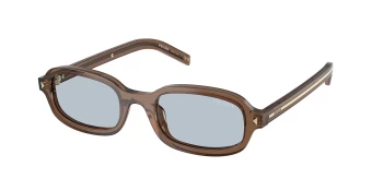 Prada PR D06SF style-color 28I30W Transparent Clay / Blue/Grey Lens