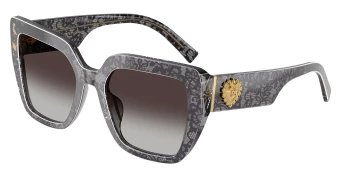 Dolce & Gabbana DG4538 style-color 34718G Print Black Lace / Grey Gradient Lens