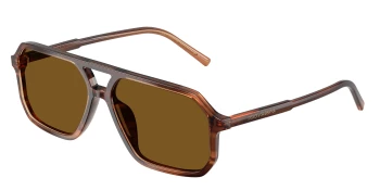 Dolce & Gabbana DG4541 style-color 348183 Brown On Striped Brown / Dark Brown Polar Lens