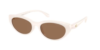 Coach HC8456D CDP42 0HC8456D style-color 579073 Milky Cloud / Brown Solid Lens