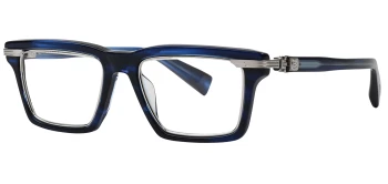 Balmain LEGION - IV style-color BLU-SLV Japanese Acetate / Titanium
