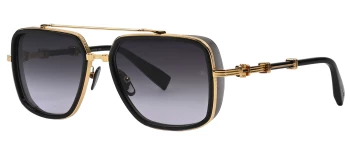 Balmain OFFICIER style-color GLD - GRY Gold - Dark Crystal Grey - Black / Dark Grey to Light Grey - AR Lens