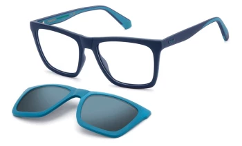Polaroid PLD D591/C style-color FLL5X Mtt Blue M / 5X Blue Mirror Polarized LL5X