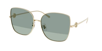 Tory Burch TY6106D style-color 33462A Shiny Light Gold / Green Lens