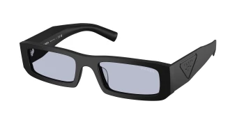 Prada PR D09SD style-color 1BO30X Matte Black / Ultravioletto Lens