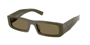 Prada PR D09SD style-color 26J90F Laurel / Light Brown Lens