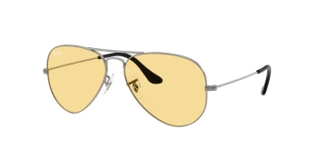 Ray-Ban RB3025 AVIATOR LARGE METAL style-color 004/R6 Gunmetal / Yellow Lens