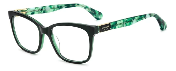 Kate Spade Carolan Tortoise and Teal Glasses Kate Spade Carolan Eyeglasses main image 4