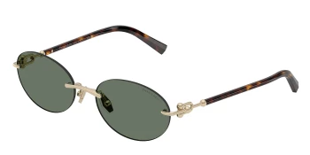 Tiffany TF3104D style-color 623882 Pale Gold / Dark Green Lens
