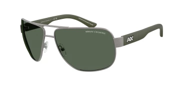 Armani Exchange AX2012S style-color 600371 Matte Gunmetal / Dark Green Lens