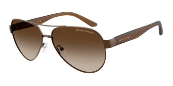 Armani Exchange AX2034S style-color 605813 Matte Dark Brown / Gradient Brown Lens