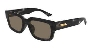 Bottega Veneta BV1359SA ASIAN FIT style-color Black 003 / BROWN Lens