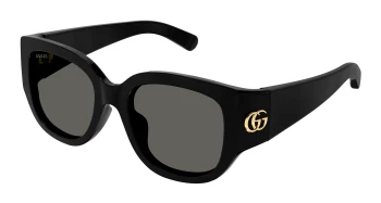 Gucci GG1599SA ASIAN FIT style-color Black 001 / GREY Lens
