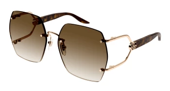 Gucci GG1562S style-color Gold/HAVANA 002 / BROWN Lens