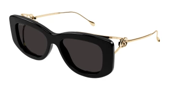 Gucci GG1566S style-color Black/GOLD 001 / GREY Lens