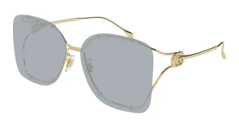 Gucci GG1713SA ASIAN FIT style-color Gold 001 / GREY Lens