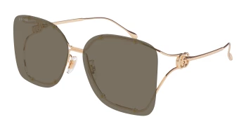 Gucci GG1713SA ASIAN FIT style-color Gold 002 / BROWN Lens