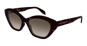 Alexander Mcqueen AM0355S style-color Havana 002 / BROWN Lens