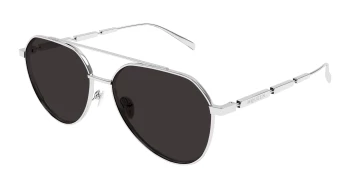 Alexander Mcqueen AM0478S style-color Silver 001 / GREY Lens
