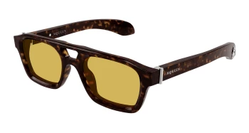 Alexander Mcqueen AM0505S style-color Havana 002 / YELLOW Lens