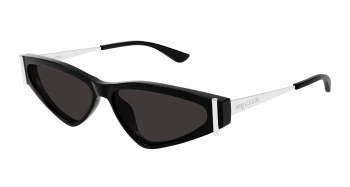 Alexander Mcqueen AM0493S style-color Black/SILVER 001 / GREY Lens