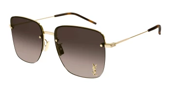 Saint Laurent SL 312 M style-color Gold 008 / BROWN Lens