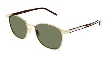 Saint Laurent SL 747 style-color Gold/CRYSTAL 003 / GREEN Lens