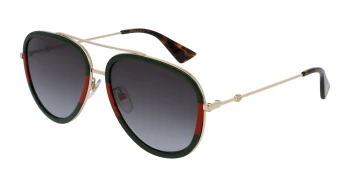 Gucci GG0062S style-color Gold 003 / GREEN Lens
