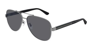 Gucci GG0528S style-color Gunmetal/CRYSTAL 007 / GREY Lens