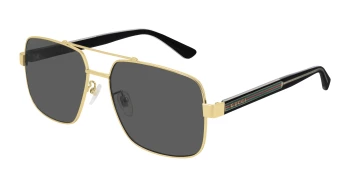 Gucci GG0529S style-color Gold/CRYSTAL 001 / GREY Lens