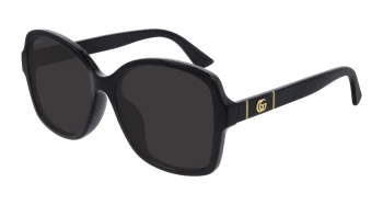 Gucci GG0765SA ASIAN FIT style-color Black 002 / GREY Lens