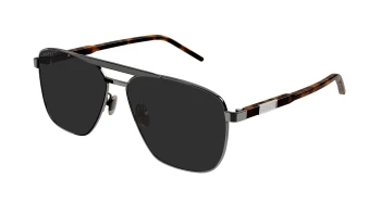 Gucci GG1164S style-color Gunmetal/HAVANA 001 / GREY Lens