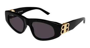 Balenciaga BB0095S style-color Black/GOLD 001 / GREY Lens