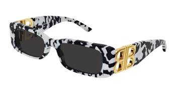 Balenciaga BB0096S style-color Havana/GOLD 005 / GREY Lens
