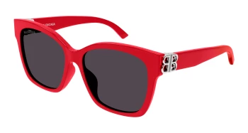 Balenciaga BB0102SA style-color Red/SILVER 012 / GREY Lens