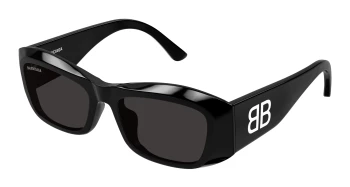 Balenciaga BB0397SA ASIAN FIT style-color Black 001 / GREY Lens