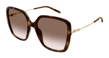Chlo&eacute; CH0173S style-color Havana/GOLD 002 / BROWN Lens
