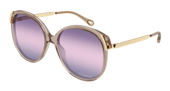 Chlo&eacute; CH0285S style-color Brown/GOLD 004 / VIOLET Lens