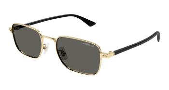 Montblanc MB0339S style-color Gold/BLACK 001 / SMOKE Lens