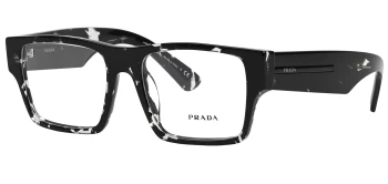 Prada PR A08V style-color 15O1O1 Havana Black Transparent