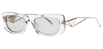 Prada PR 14YS style-color 12R50K Transparent Grey / Light Grey Lens