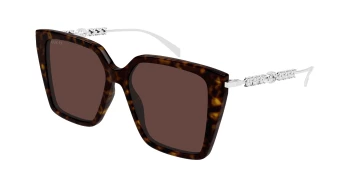 Gucci GG1967S style-color Havana/SILVER 003 / BROWN Lens