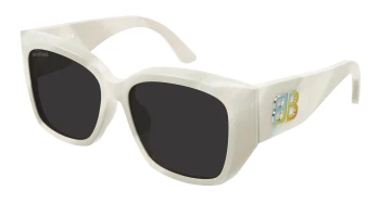 Balenciaga BB0445SK style-color Ivory 003 / GREY Lens